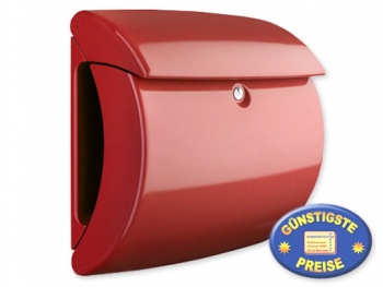 Briefkasten Kunststoff rot glnzend Cenator BW 555 
