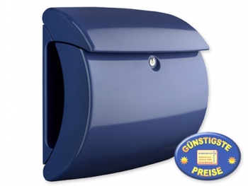 Briefkasten Kunststoff dunkelblau glnzend Cenator BW 574 