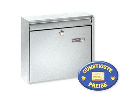 Anlagen-Briefkasten silber Cenator BW 184 