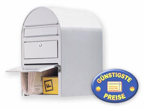 Cenator® | Briefkasten Edelstahl mit Paketfach Cenator BF 388