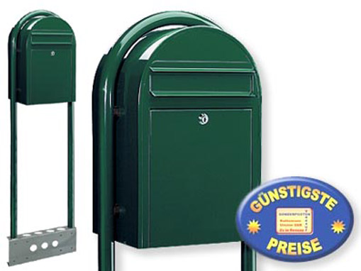 Cenator® | Briefkasten freistehend grün Cenator BF 457